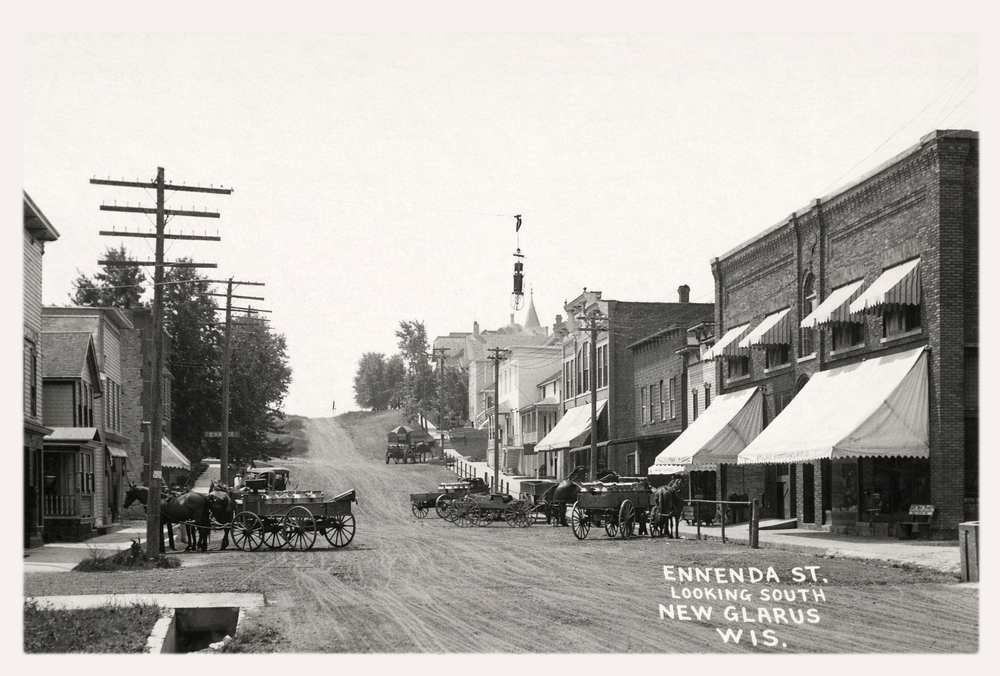 Historic Photo: 2nd Street New Glarus