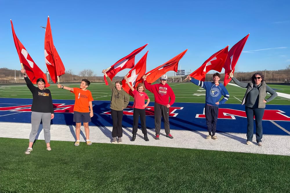 Flag Throwing Classes Return to New Glarus Schools