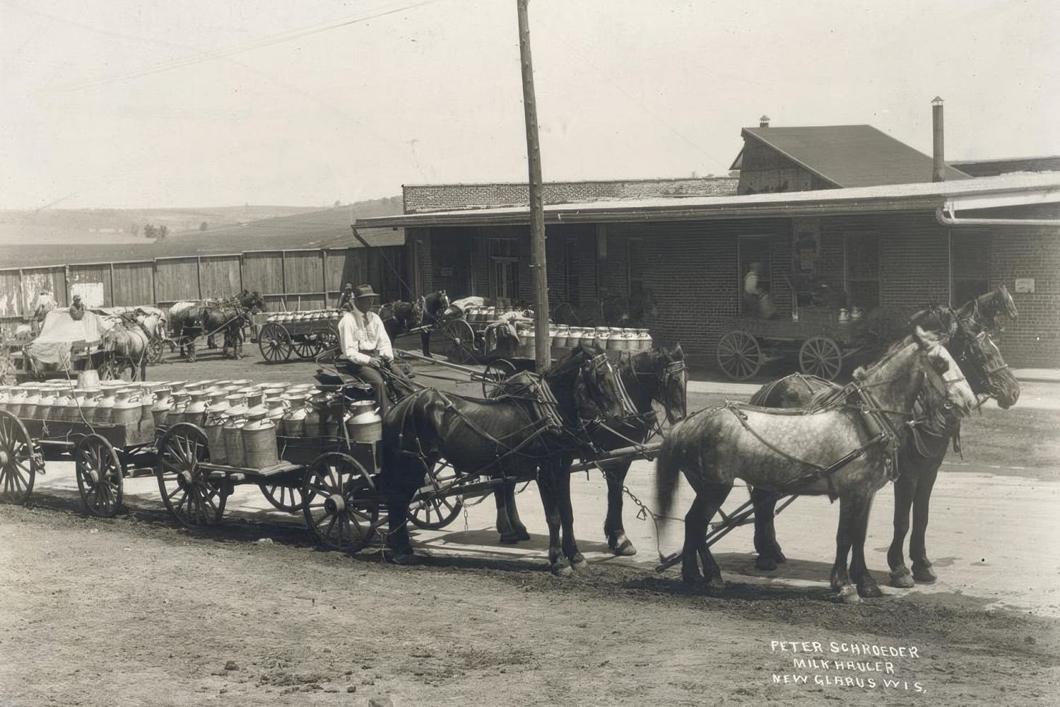 Historic Photo: Helvetia Condensing Company Milk Hauler (1912)